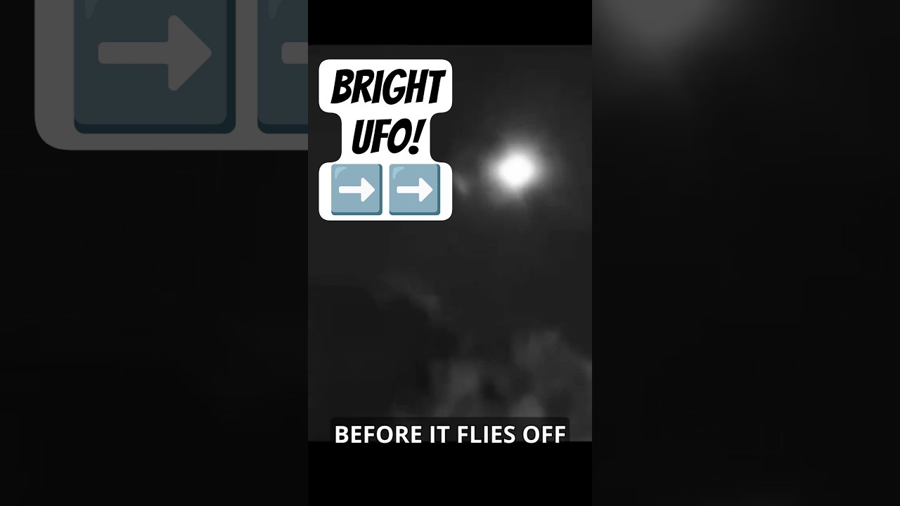 Bright UFO Makes Sudden 90 Degree Turn! | #UFO #UAP