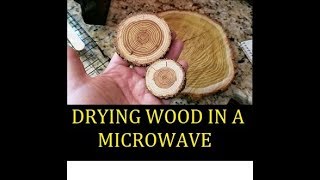 Drying Crosscut Slices of Wood in Microwave