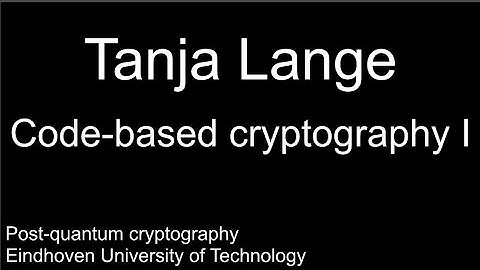 Code-based cryptography I -  Basic concepts and McElice system