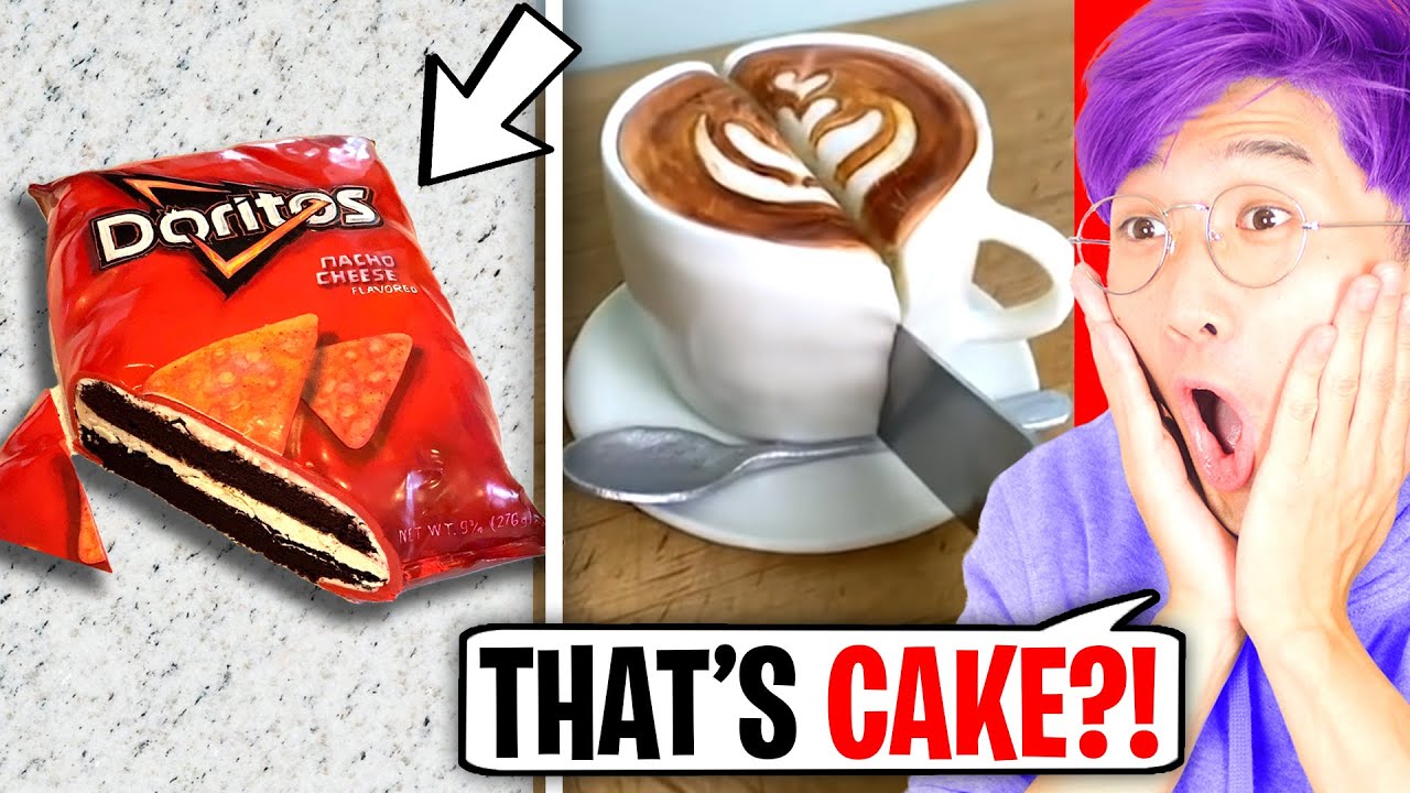 Download AMAZING CAKES THAT LOOK LIKE EVERYDAY OBJECTS!? (LANKYBOX REACTION) *CAKE OR FAKE CHALLENGE!*