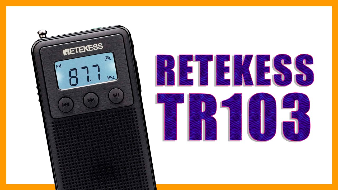 Retekess TR103 Mini Radio de Poche, Radio Portable FM MW SW, Radio Lecteur  MP3 DSP Récepteur Numérique avec Batterie Rechargeable