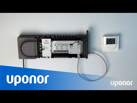 Uponor Smatrix digital thermostat registration process for T-146, T-148, T-166 and T-167