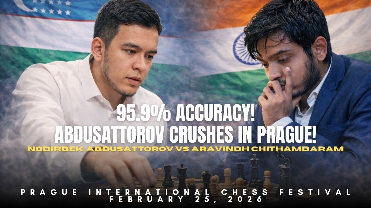 Nodirbek Abdusattorov vs Aravindh Chithambaram ❗ Endgame Precision ❗ Prague 2026 Chess Fest