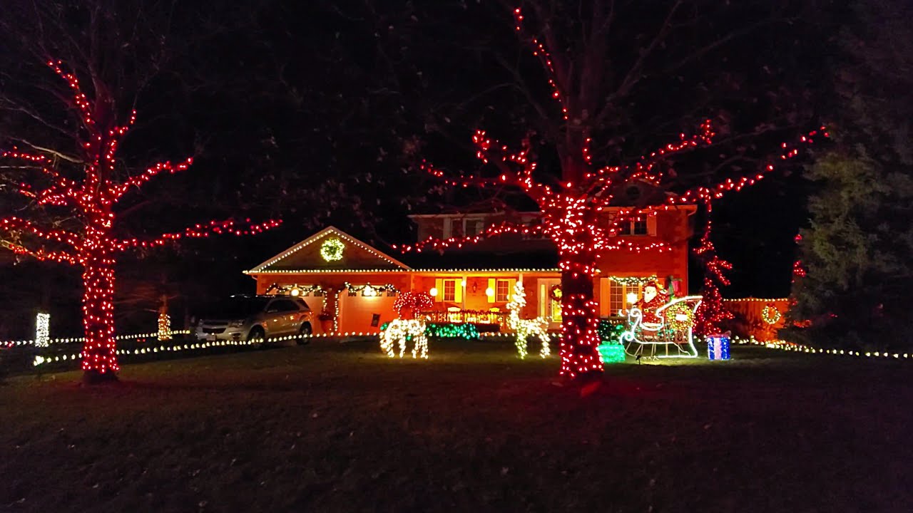 Christmas Lights City Old Scugog Road, Bowmanville, ON, Canada YouTube