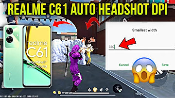 Realme c61 dpi setting free fire || best dpi for realme c61 || dpi realme smartphone