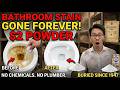 $2 Powder KILLS ALL Toilet Mineral Deposits. GONE FOREVER. No Scrubbing. Big Chemical BURIED THIS.