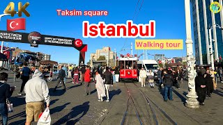 Istanbul Vlogtaksim Square 26 October 2024 Walking Tour4K60Fps Hdr