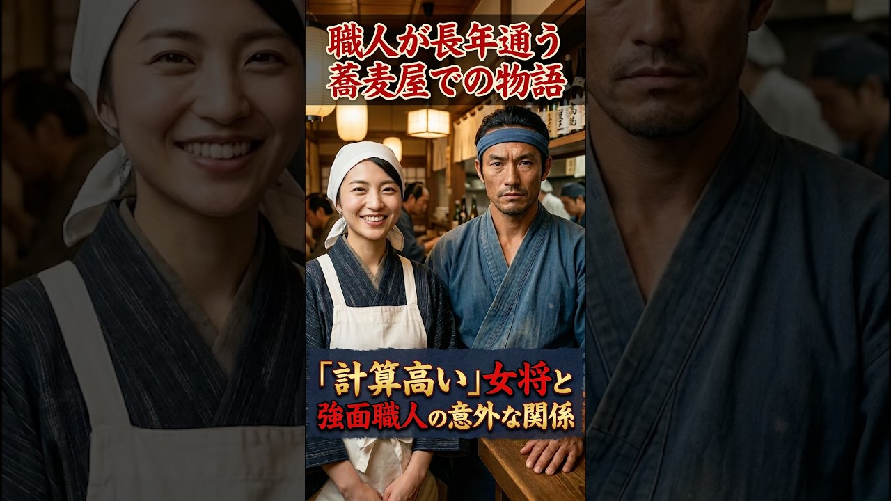 橋のたもとの蕎麦屋と職人#aiジョーク #おもしろ動画 #おもしろ