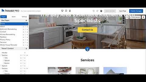 How to add a new section to your website