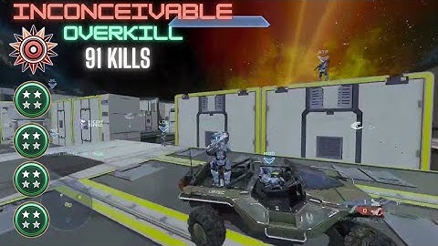 Halo 4 btb Panic Station ctf Inconceivable 4xOverkills 91/24/6