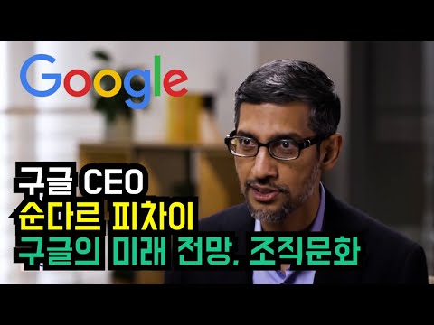   구글 CEO 순다르 피차이 구글의 미래사업 전망과 조직문화 한영자막 Alphabet CEO Sundar Pichai Talks On Vision For Google