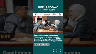 Hadiri Rapat Paripurna Lkpj Gubernur Sulbar