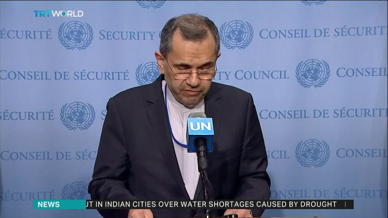 US doesn't respect international law - Iran's UN envoy newspaper mockup