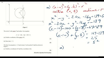 Pearson-Edexcel GCSE to A-level Transition Circles Exam Questions Q9