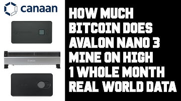 Bitcoin Mining Profitability Revealed: Avalon Nano 3 High Setting Real-World Data for a Full Month!