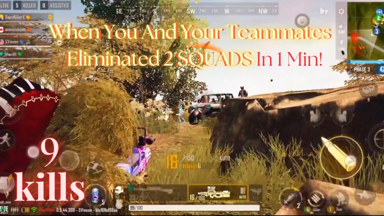 WHEN YOU AND YOUR TEAMMATES ELIMINATED 2 SQUADS IN 1 MIN! | RANK PUSH ...
