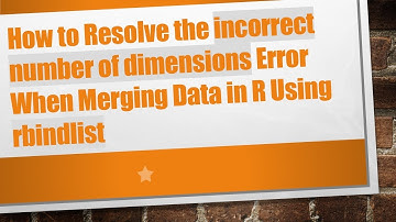 How to Resolve the incorrect number of dimensions Error When Merging Data in R Using rbindlist