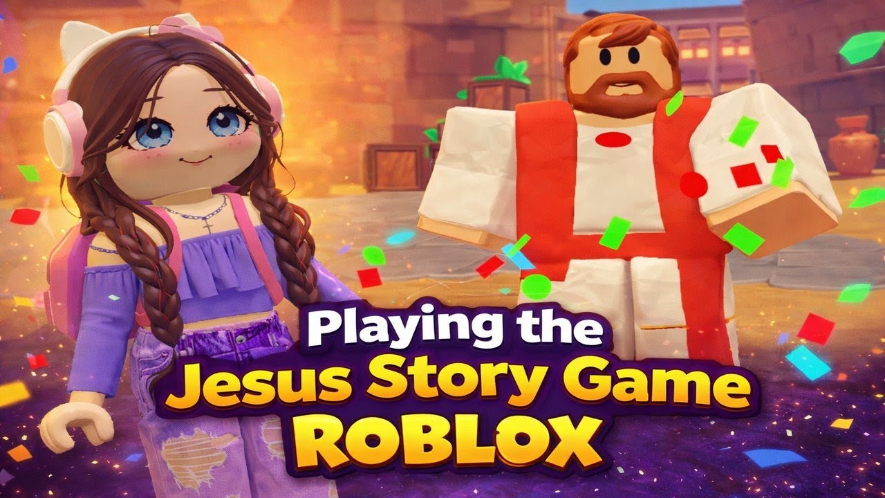 Playing the Jesus story game Roblox FULL STREAM