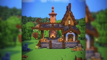 MINECRAFT | How to build Fantasy Blacksmith #minecraft