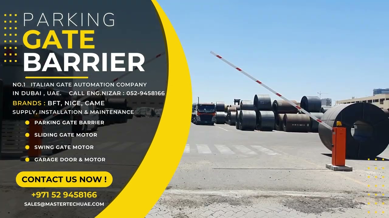 PARKING GATE BARRIER | BOOM BARRIER | BARRIER GATE | DUBAI 052-9458166