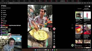 xQc Reacts to Another RadioActive Street Food Video