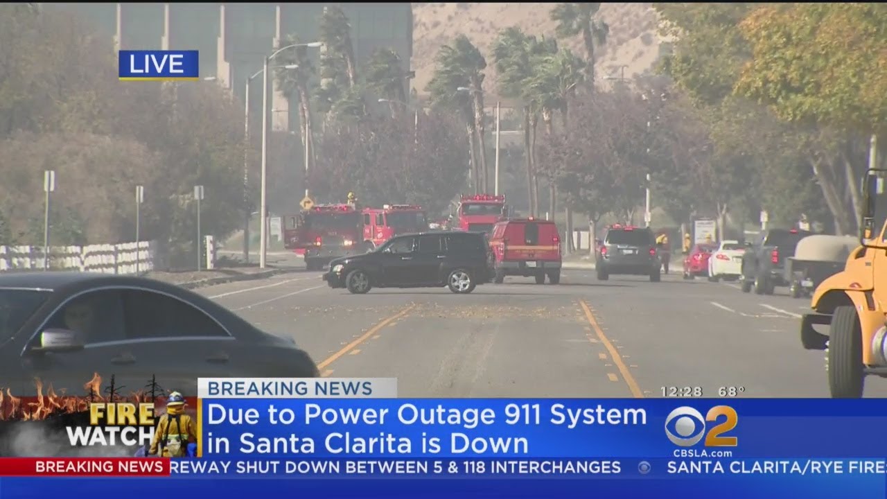 Santa Clarita Fire Shuts Down System Downed Santa Clarita Fire Shuts Down System Downed