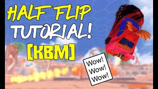 Rocket League Half-Flip Tutorial [Keyboard+Mouse on screen]