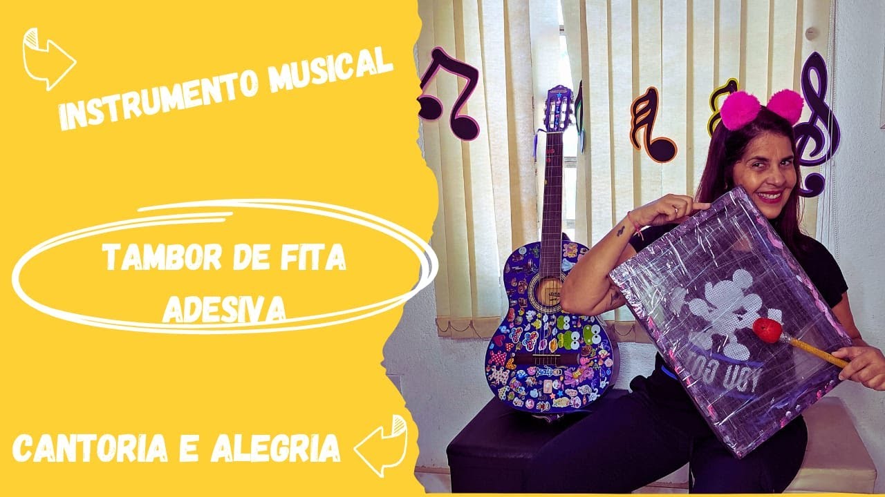 Tambor reciclado de Fitas adesivas