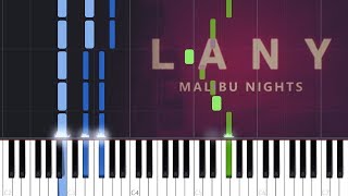 LANY - Malibu Nights (Piano Tutorial)