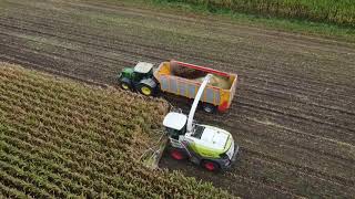 full version cornharvest 2022 dronefootage Van Rulo Claas jaguar 950 +750 orbis +John Deere+fendt