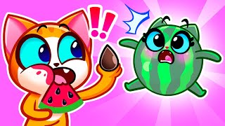 A Watermelon Is Growing in My Tummy Educational Cartoon  Storytime for Toddlers  PurrPurr