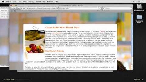 Classroom  Basic Site Layout and Navigation in Dreamweaver CS5   Part 07   Understanding and Using Cascading Style Sheets   Adobe TV