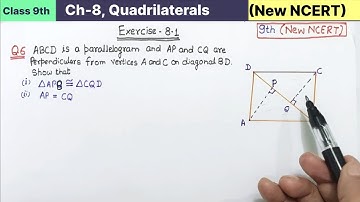 Class 9th Chapter 8 Quadrilaterals Exercise 8.1 Question 6 Maths new NCERT | Class 9 Ex 8.1 Q6 cbse