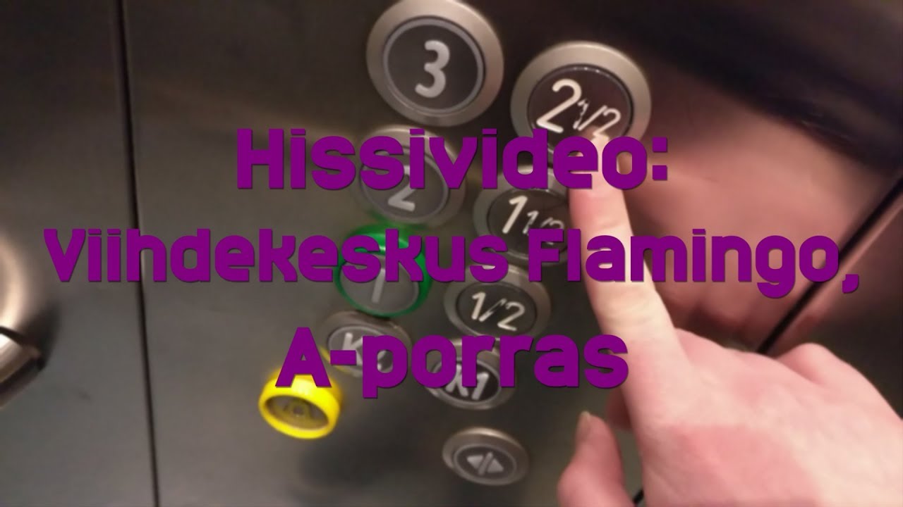 Hissivideo: Viihdekeskus Flamingo, Vantaa, A-porras - 2007–2008 KONE MonoSpace