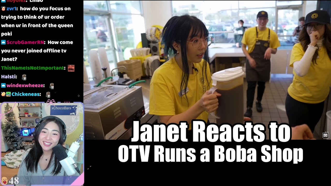 [Janet Reacts] OfflineTV's WE RAN A BOBA SHOP FOR A DAY 🍹 - YouTube