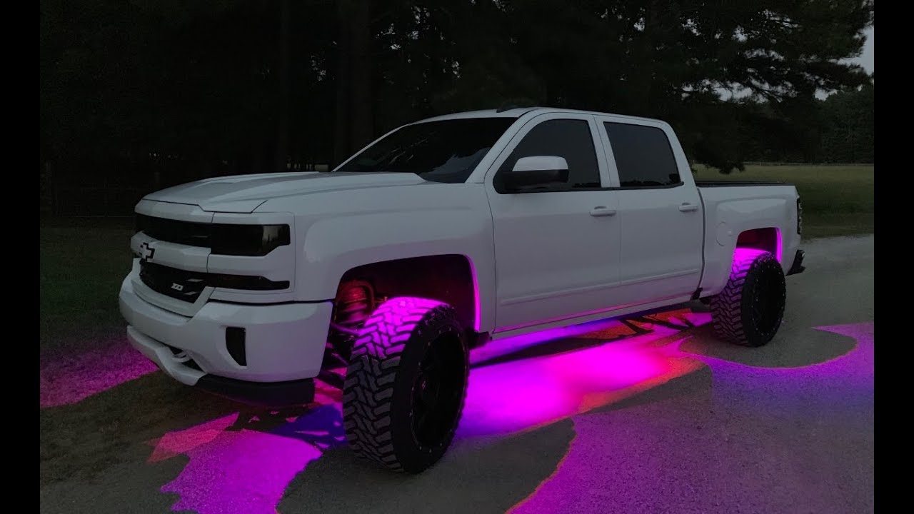 Rocboc 8 Pods Rock Lights for Trucks,Underglow Lights for Jeep with APP/Remote Control,Waterproof Neon Lights Under Car,Music Sync RGB Underglow Kits,Multicolor LED Exterior Car Lights 8 Pods 