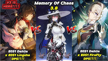 [V3] E0S1 Dahlia x E0S1 Lingsha DPS!! // E0S1 Dahlia x E0S1 Firefly | MOC 12 | Honkai Star Rail 3.8