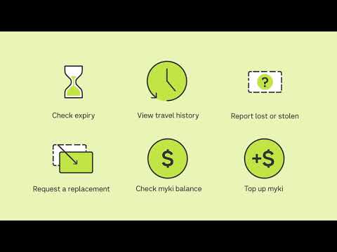 myki account: View account and myki information