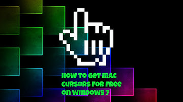 How to get Mac cursors on Windows 7