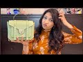 MICHAEL KORS - MANHATTAN  SATCHEL in LIGHT SAGE COLOUR + Review + Pros and Cons