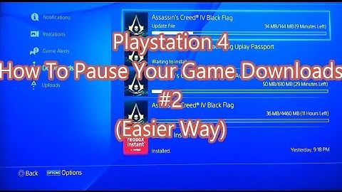 Playstation 4 - How To Pause Your Game Downloads (The Easy Way)