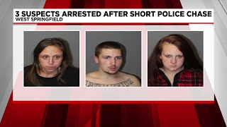 3 suspects arrested after West Springfield pursuit