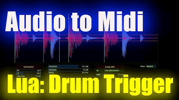 Lua Drum Trigger for Reaper users