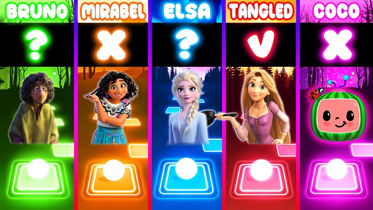 Encanto Bruno VS Mirabel VS Frozen Elsa VS Tangled VS IN
