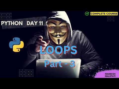 'While' Loop in Python | Python Basics to Advanced Day-12 | Python Loops ( 'While' & 'For' Loops )