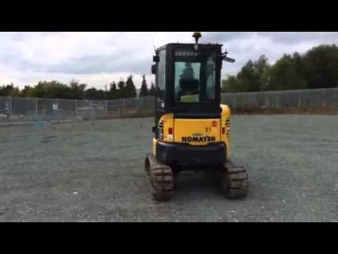 Komatsu PC26 Three ton mini digger for sale - YouTube