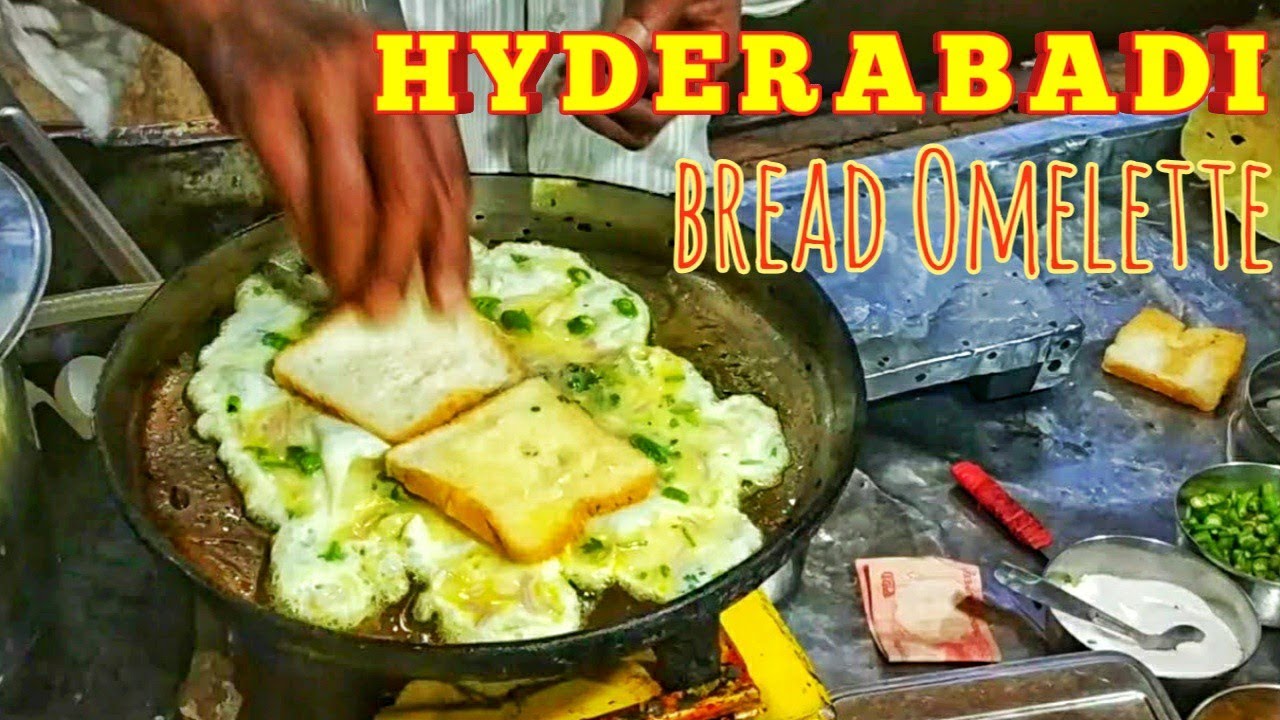 ब्रेड ऑमलेट l Bread Omelette Street Food Hyderabad Bread Omlete Rs