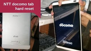 How To Hard Reset Ntt Docomo Dtab D-01G 100% OK   | mobile cell phone |