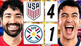 USA COOKS PARAGUAY 4-1 IN HOME OPENER (REACTION) | Presented by Dove Men + Care
