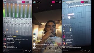 Wheezy Plays a Crazy Beat on IG Live 🐍